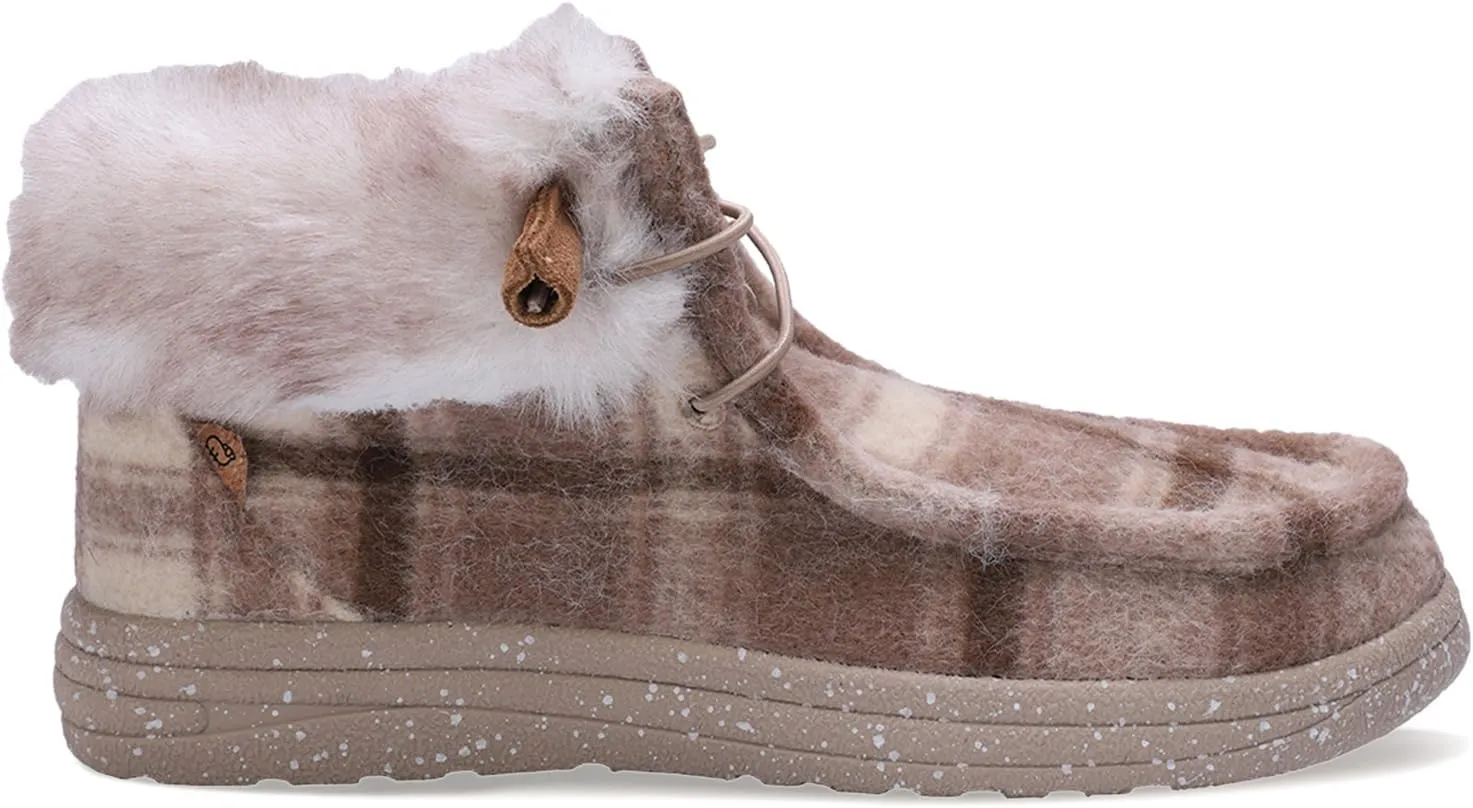 Lamo Women's Cassidy Shoes for Women - Matte Rich Suede and Textile Upper - Lightweight Women Footwear Faux Fur Lined, 100% Australian Sheepskin Footbed LITE EVA Outsole