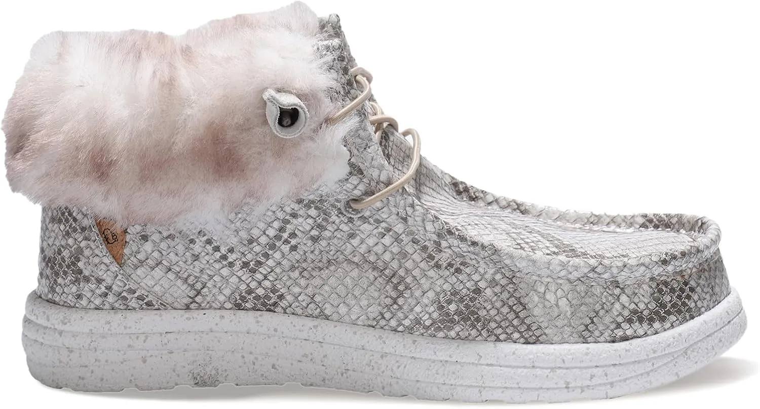 Lamo Women's Cassidy Shoes for Women - Matte Rich Suede and Textile Upper - Lightweight Women Footwear Faux Fur Lined, 100% Australian Sheepskin Footbed LITE EVA Outsole
