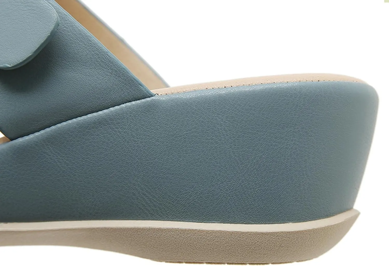 Leather Slides Sandals Women Dressy Summer Memory Foam Insole Comfortable Footwear Beach 2025 Elegant Indoor Outdoor Slippers