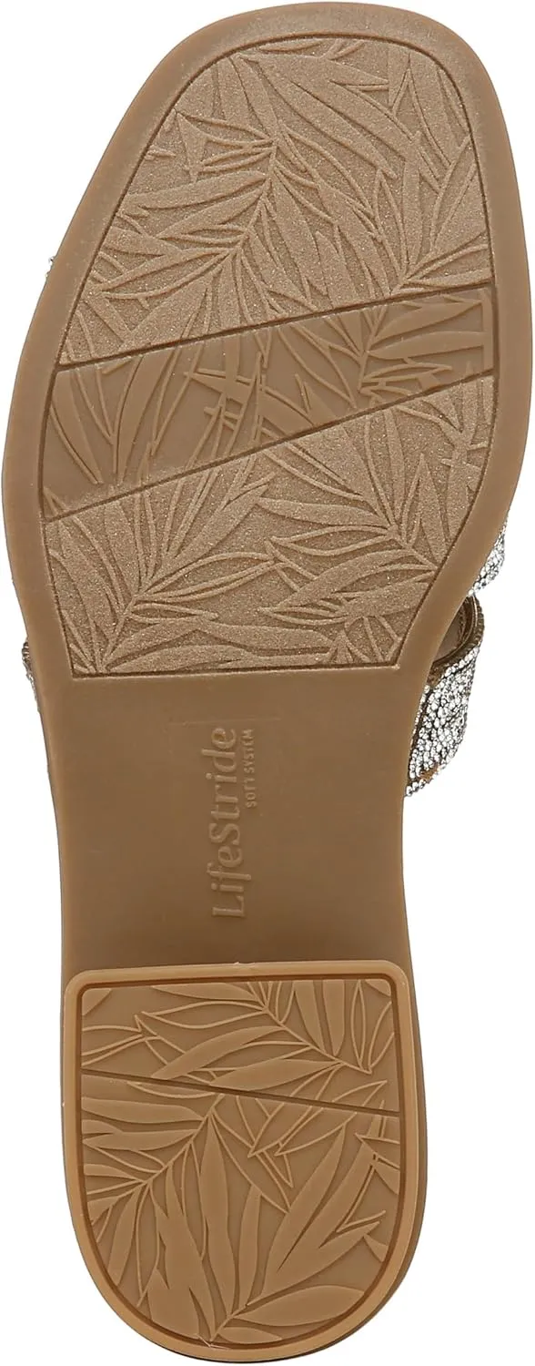 LifeStride Women's Royalty Bling Slide Sandal