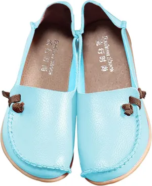 Loafers for Women 2025,Women's Comfortable Loafers Casual Round Toe Slip On Business Lightweight Penny Work Dressy Wide Width Leather Cute Walk Moccasins Driving Flats Soft Walking Shoes