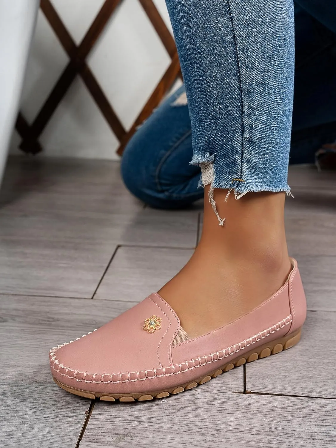 Loafers for Women Business Casual Shoes Comfortable Lightweight Penny Loafers Slip On Work Flats