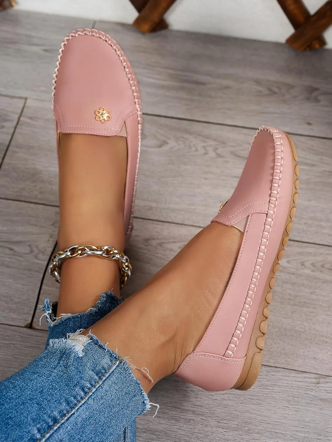 Loafers for Women Business Casual Shoes Comfortable Lightweight Penny Loafers Slip On Work Flats