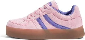 LUCKY STEP Unisex-Child Kid's Sneakers Lace Up School Fashion Platform Breathable Tennis Athletic Running Walking Shoes for Boys Girls