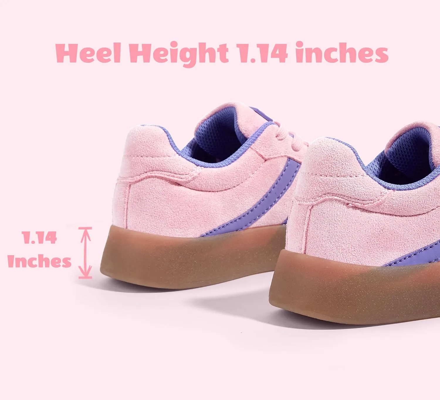 LUCKY STEP Unisex-Child Kid's Sneakers Lace Up School Fashion Platform Breathable Tennis Athletic Running Walking Shoes for Boys Girls