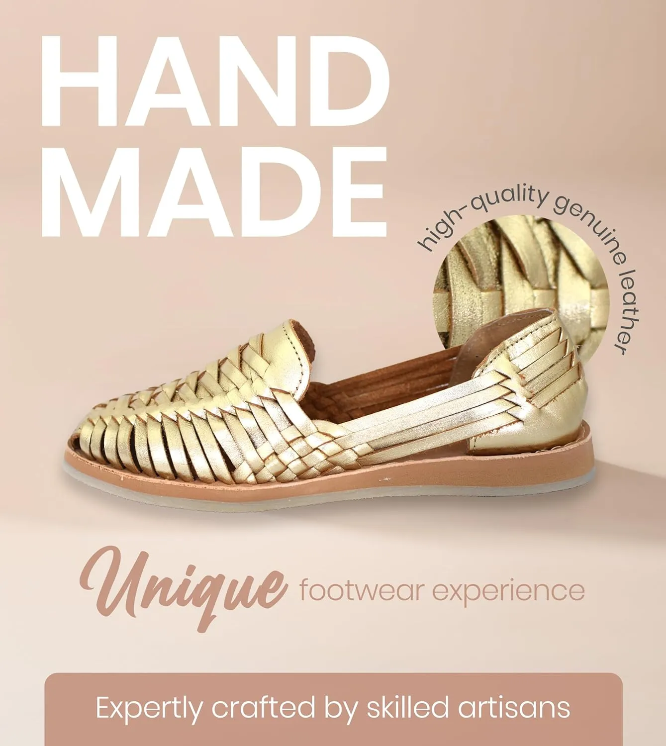 Macarena Collection Womens Shoes Leather Sandal Flat for Women | Huarache Handmade Mexican Sandals | Comfortable & Stylish Womens Sandals 3050