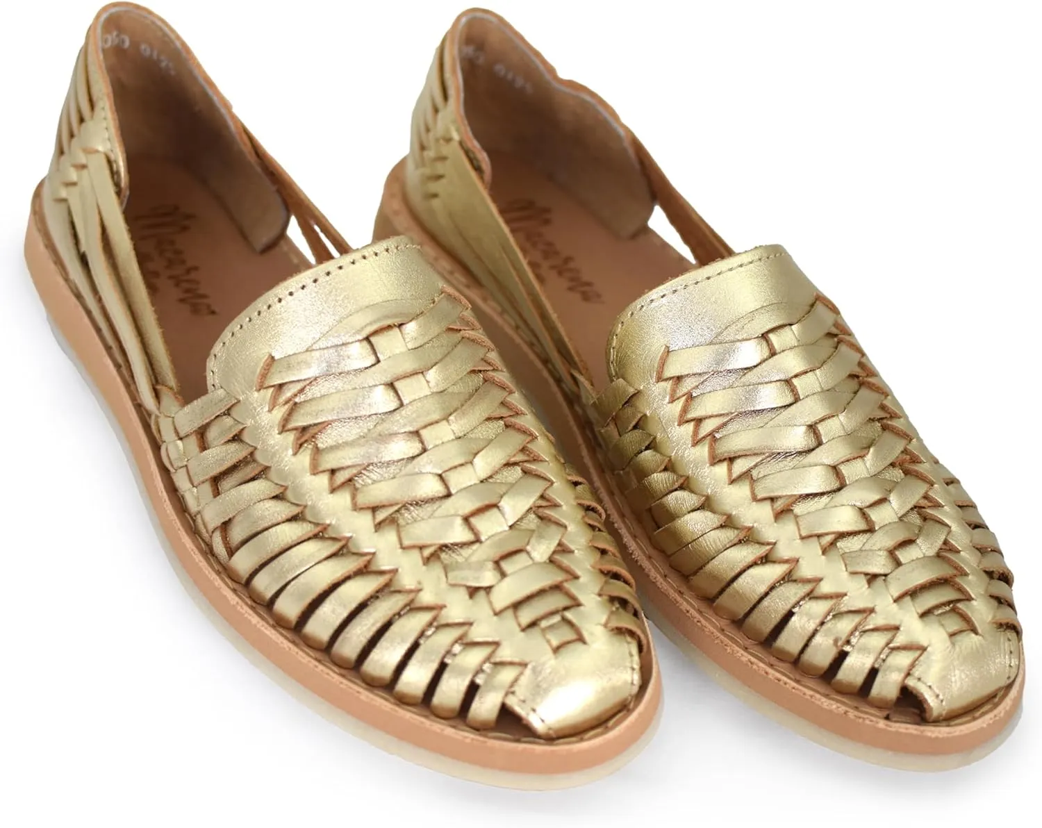 Macarena Collection Womens Shoes Leather Sandal Flat for Women | Huarache Handmade Mexican Sandals | Comfortable & Stylish Womens Sandals 3050