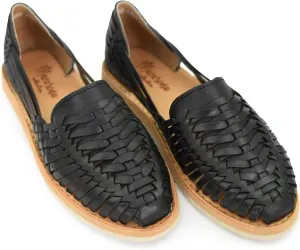 Macarena Collection Womens Shoes Leather Sandal Flat for Women | Huarache Handmade Mexican Sandals | Comfortable & Stylish Womens Sandals 3050