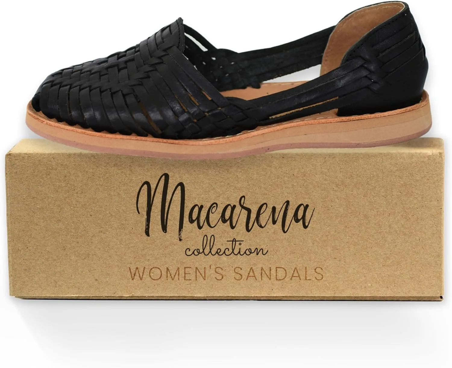 Macarena Collection Womens Shoes Leather Sandals for Women | Huarache Handmade Mexican Sandals | Comfortable & Stylish Womens Sandals 4150