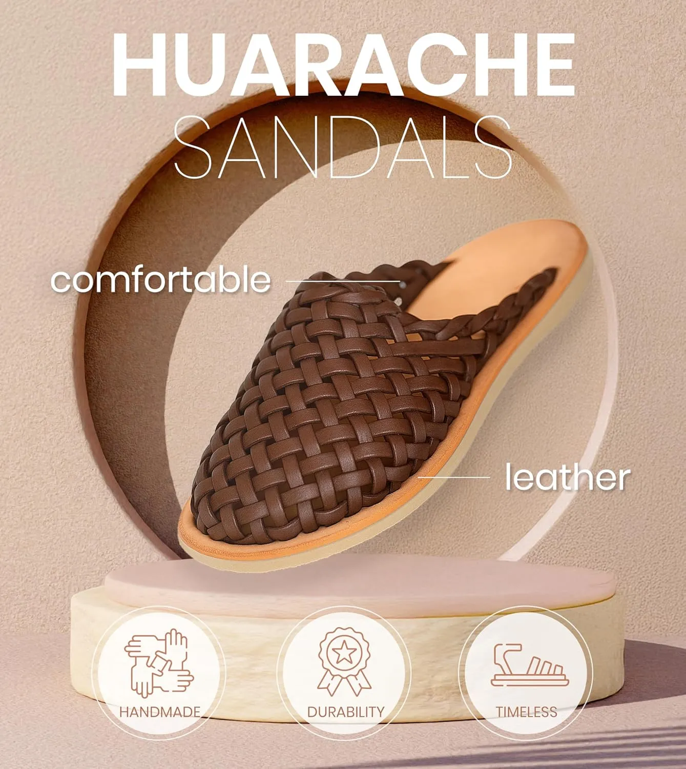 Macarena Collection Womens Shoes Leather Sandals for Women | Huarache Handmade Mexican Sandals | Comfortable & Stylish Womens Sandals Panal