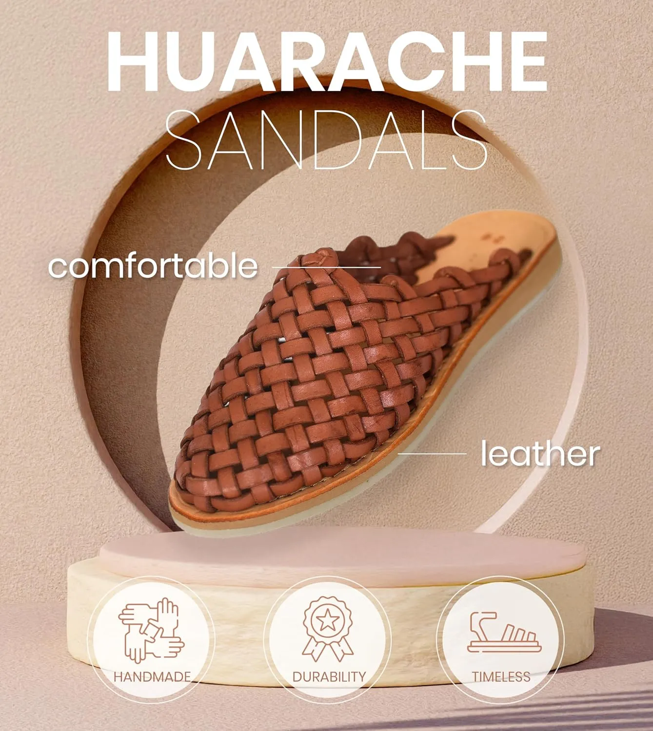 Macarena Collection Womens Shoes Leather Sandals for Women | Huarache Handmade Mexican Sandals | Comfortable & Stylish Womens Sandals Panal