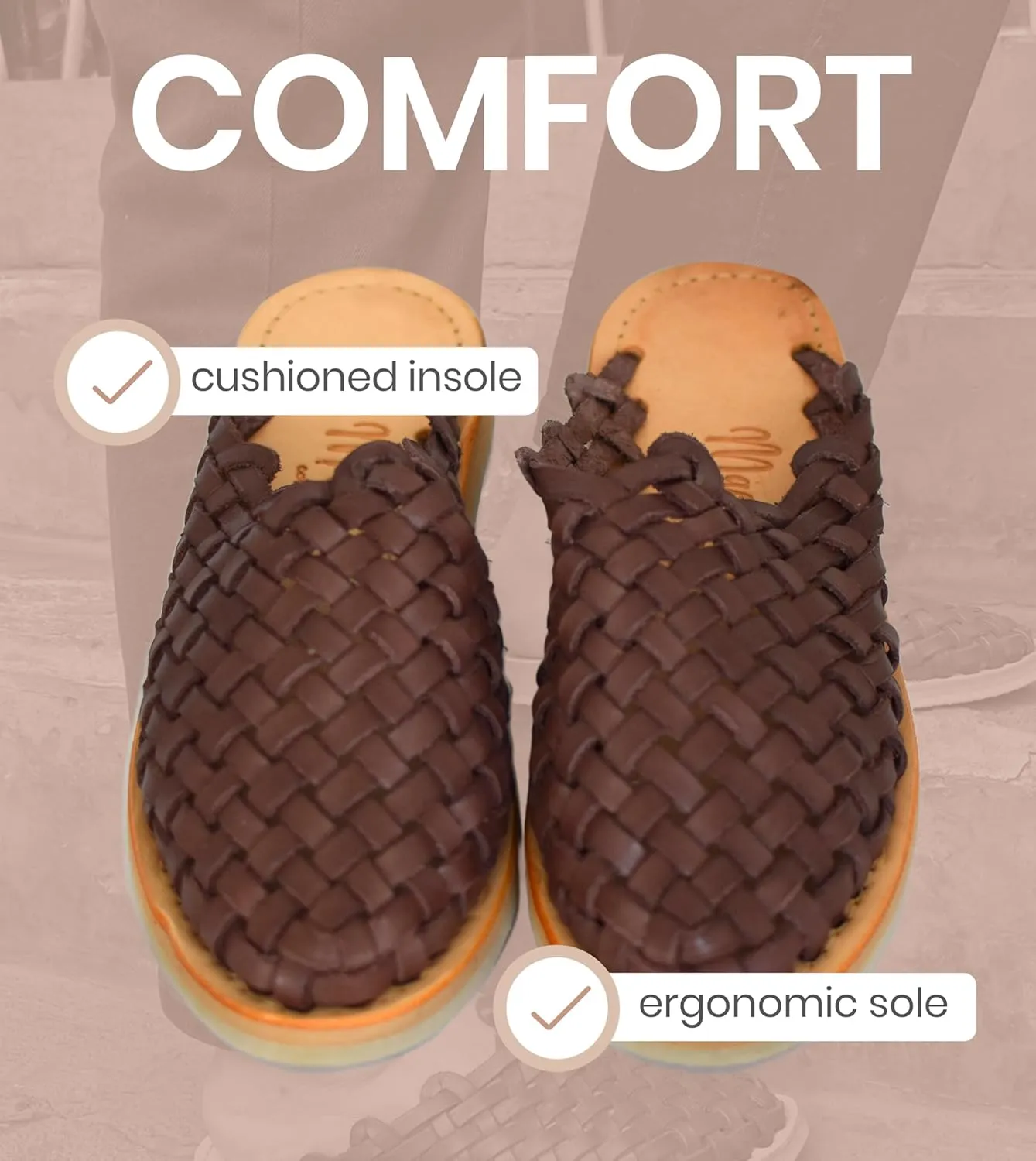 Macarena Collection Womens Shoes Leather Sandals for Women | Huarache Handmade Mexican Sandals | Comfortable & Stylish Womens Sandals Panal