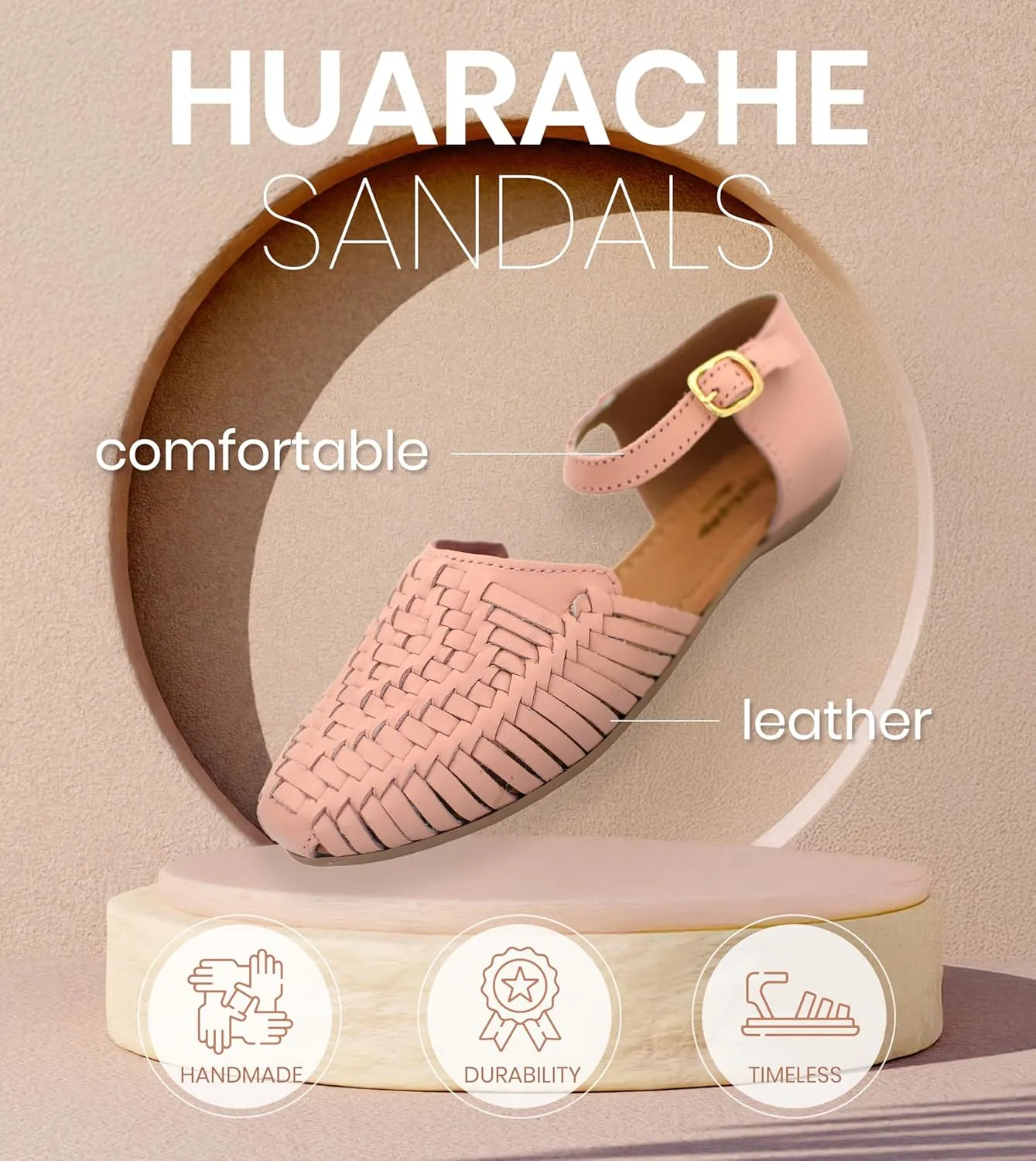 Macarena Collection Womens Shoes Leather Sandals for Women | Huarache Handmade Mexican Sandals Women | Comfortable & Stylish Womens Sandals 2150