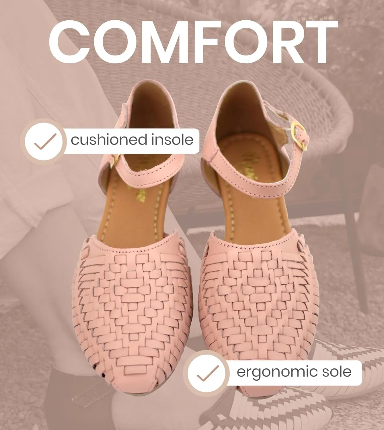 Macarena Collection Womens Shoes Leather Sandals for Women | Huarache Handmade Mexican Sandals Women | Comfortable & Stylish Womens Sandals 2150