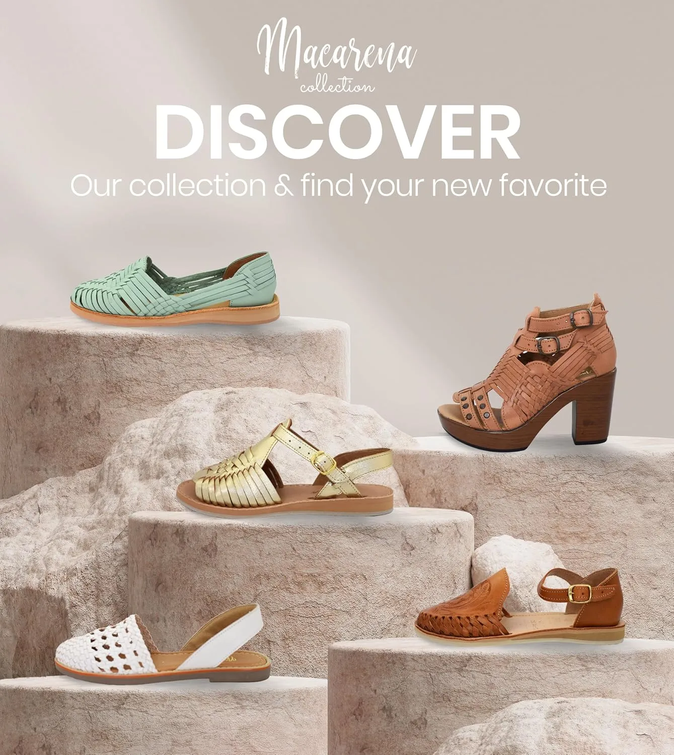 Macarena Collection Womens Shoes Leather Sandals for Women | Huarache Handmade Mexican Sandals Women | Comfortable & Stylish Womens Sandals 2206