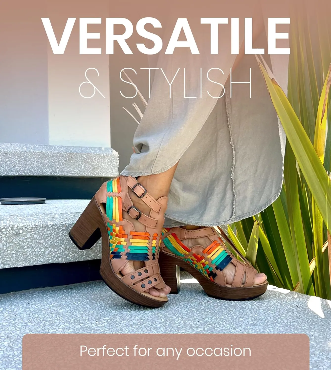 Macarena Collection Womens Shoes Leather Sandals for Women Huarache | Handmade Mexican Sandals Women | Comfortable & Stylish Womens Sandals 353