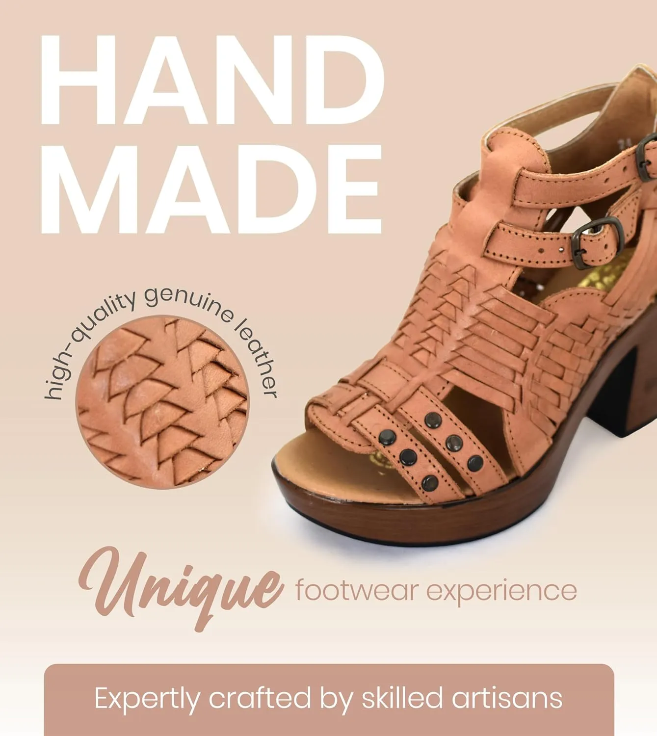 Macarena Collection Womens Shoes Leather Sandals for Women Huarache | Handmade Mexican Sandals Women | Comfortable & Stylish Womens Sandals 353