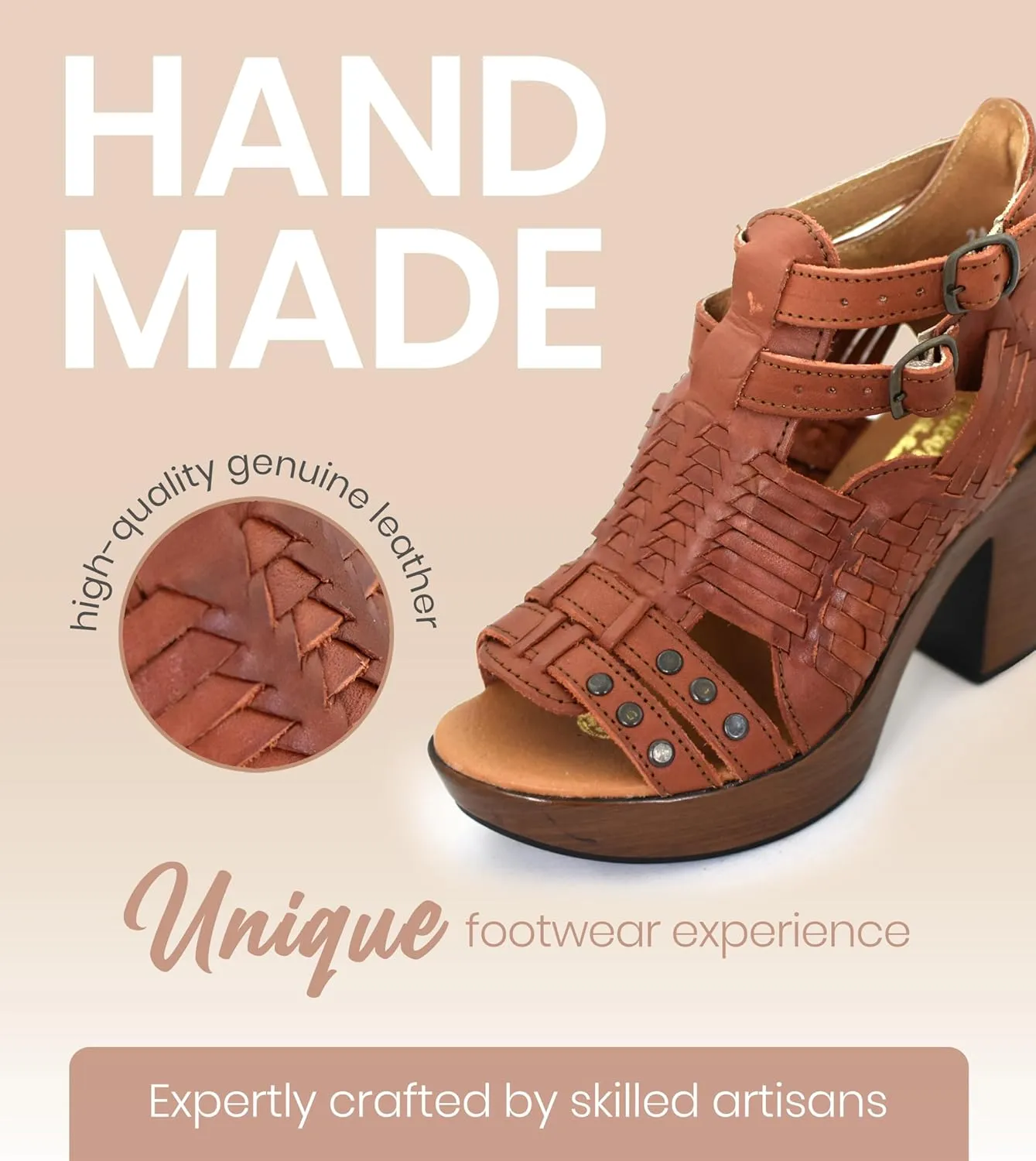 Macarena Collection Womens Shoes Leather Sandals for Women Huarache | Handmade Mexican Sandals Women | Comfortable & Stylish Womens Sandals 353