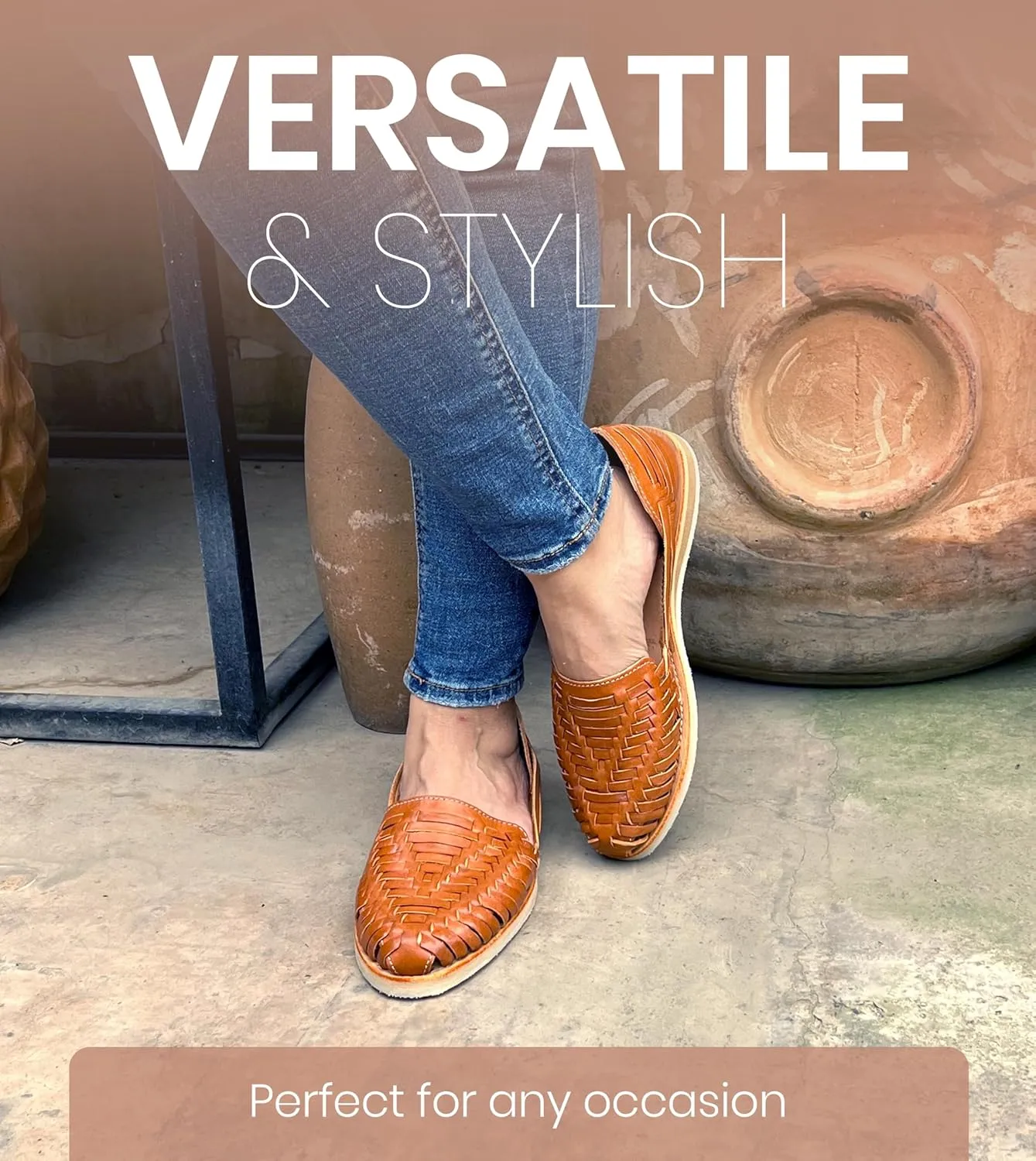 Macarena Collection Womens Shoes Leather Sandals for Women | Huarache Handmade Mexican Sandals Women | Comfortable & Stylish Womens Sandals 813 Style