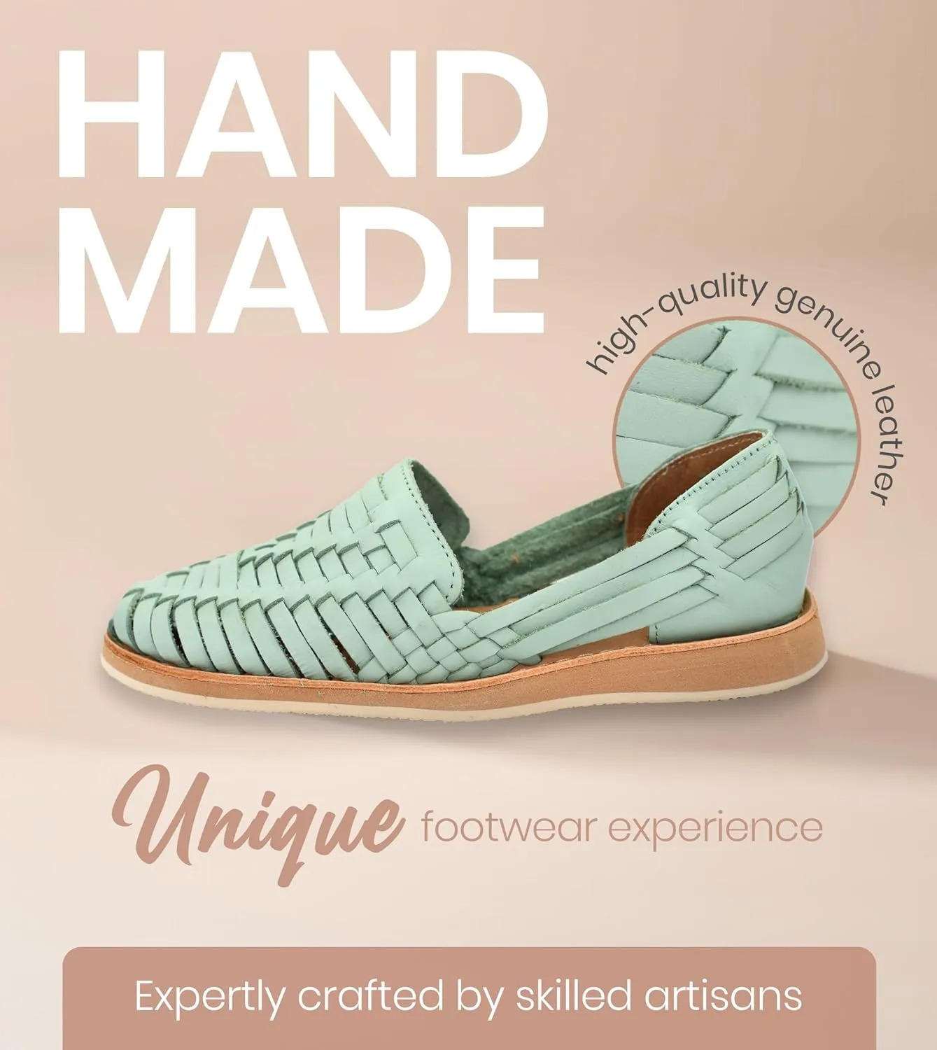Macarena Collection Womens Shoes Leather Sandals for Women | Huarache Handmade Mexican Sandals Women | Comfortable & Stylish Womens Sandals 813 Style