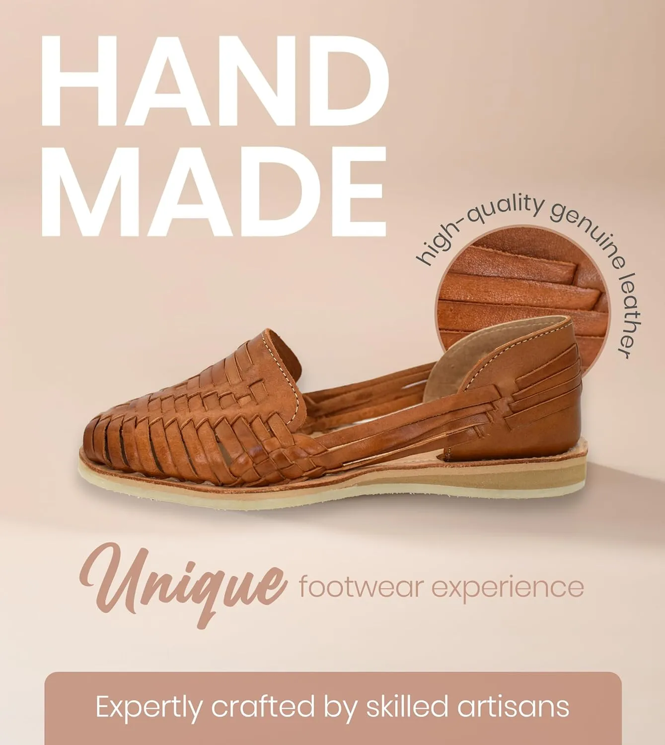 Macarena Collection Womens Shoes Leather Sandals for Women | Huarache Handmade Mexican Sandals Women | Comfortable & Stylish Womens Sandals 813 Style