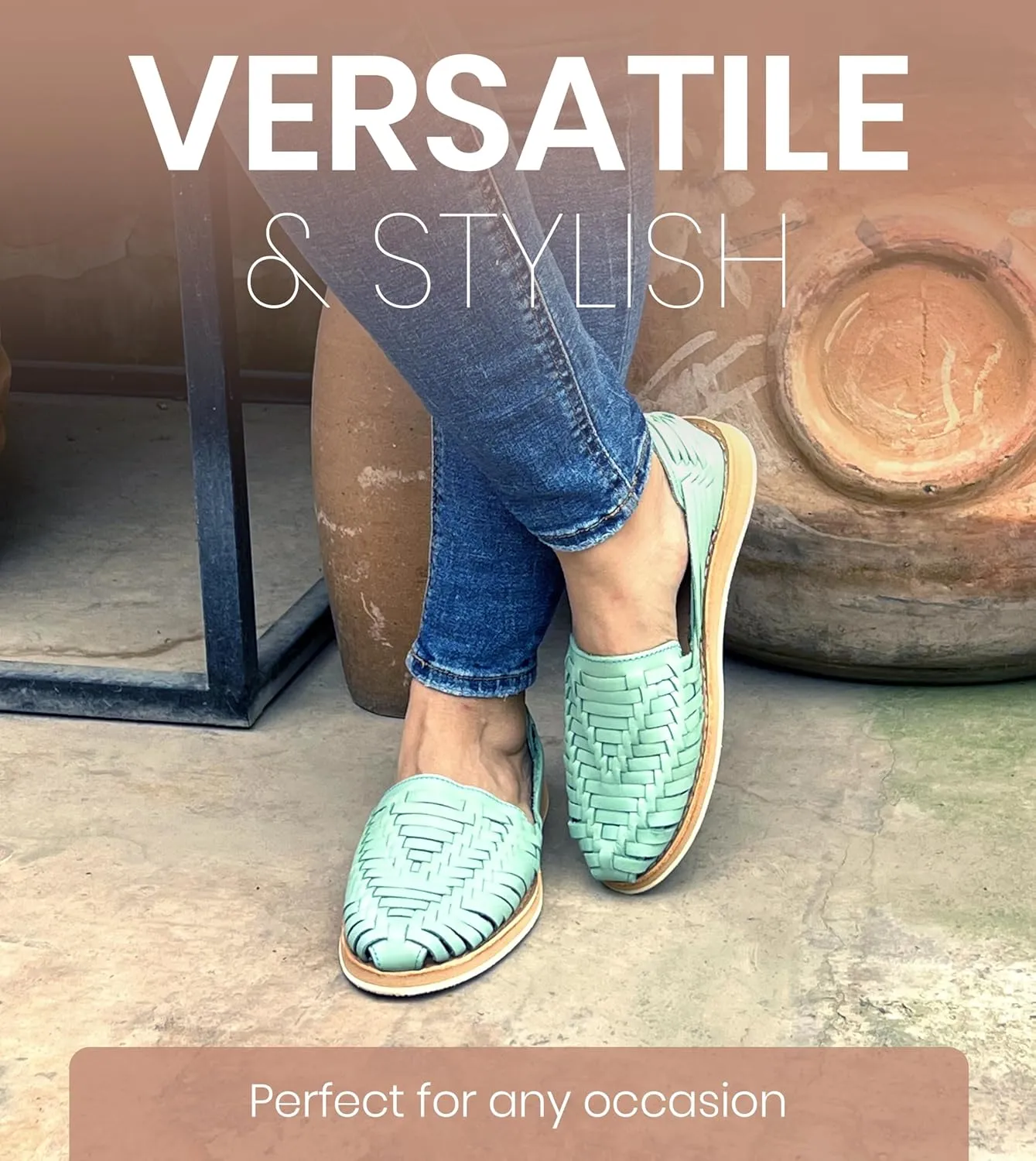 Macarena Collection Womens Shoes Leather Sandals for Women | Huarache Handmade Mexican Sandals Women | Comfortable & Stylish Womens Sandals 813 Style