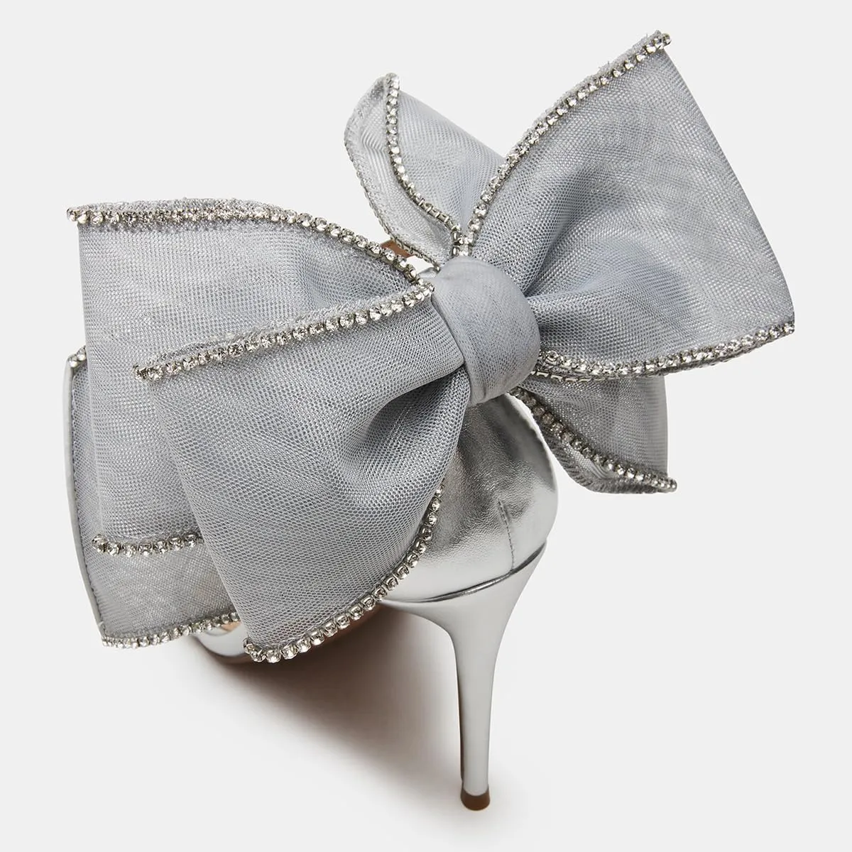 Maiyang Women Elegant Back Mesh Bow Thin High Heel Sandals Open Toe Ankle Strap Stilettos Bridal Wedding Prom Shoes Size 4-16 US