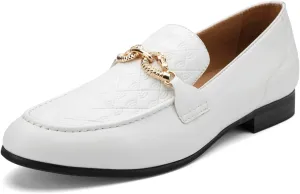 Meijiana Men's Fashion Classic Faux Leather Loafers and Weeding Dress Shoes for Men