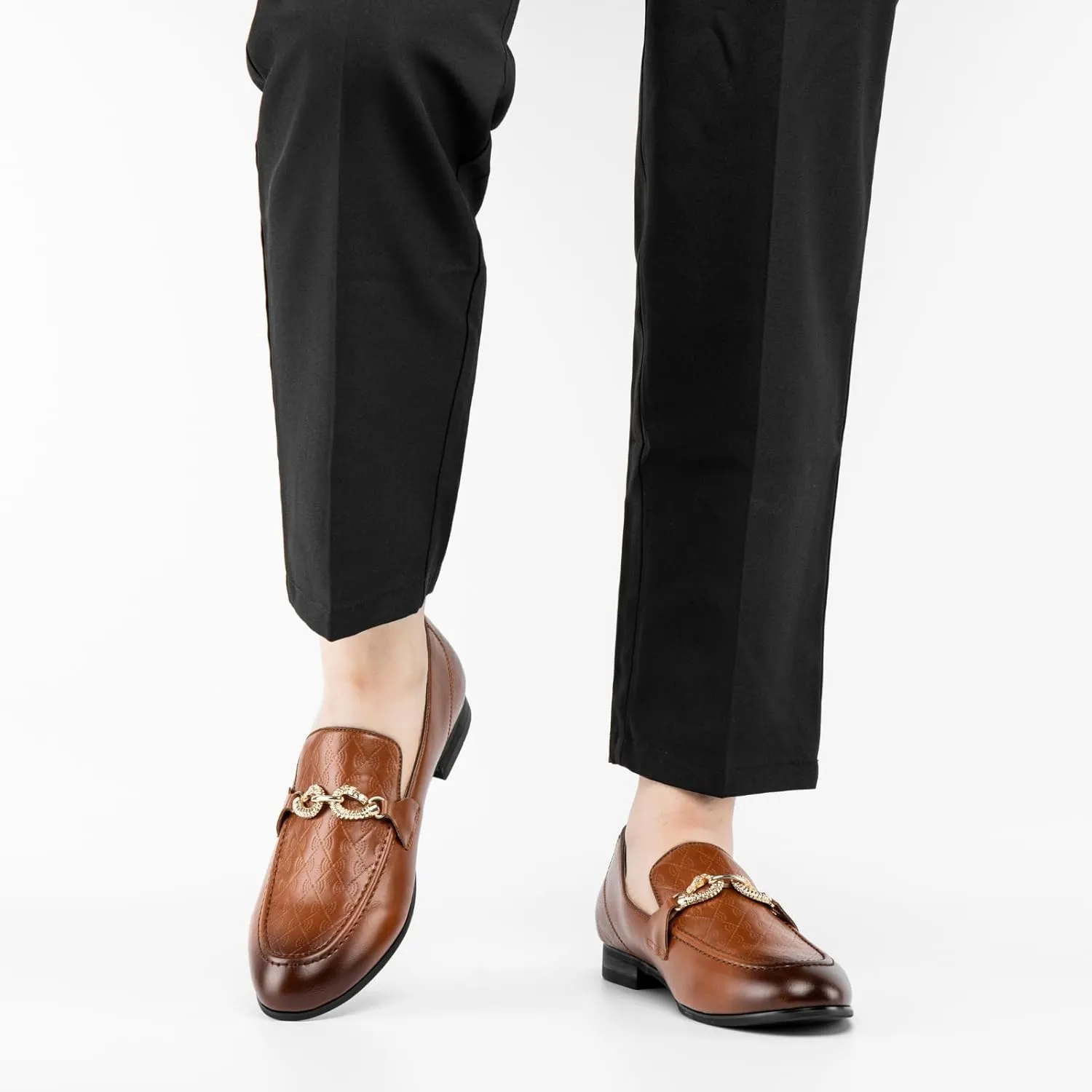 Meijiana Men's Fashion Classic Faux Leather Loafers and Weeding Dress Shoes for Men