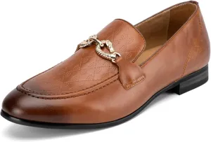 Meijiana Men's Fashion Classic Faux Leather Loafers and Weeding Dress Shoes for Men
