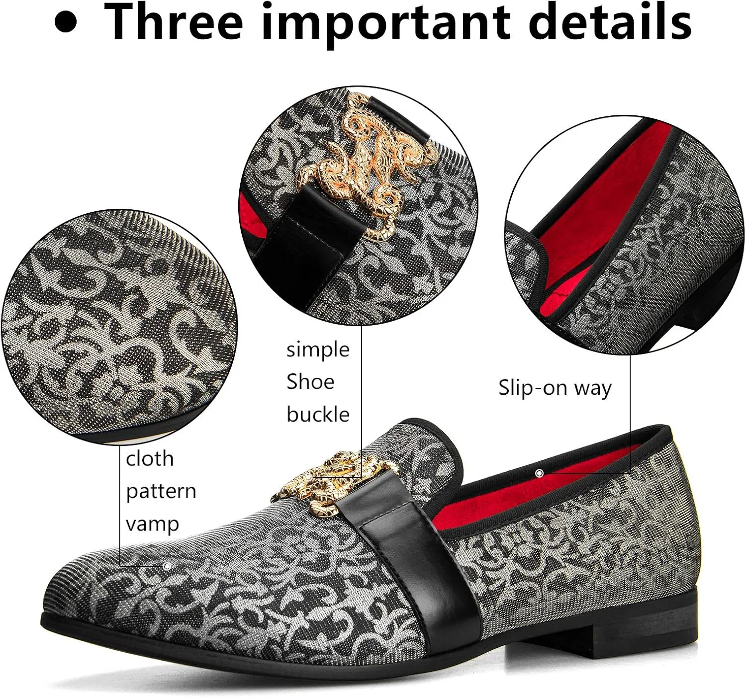 Meijiana Men's Fashion Classic Loafers Luxury Loafer Shoes and Weeding Dress Shoes for Men
