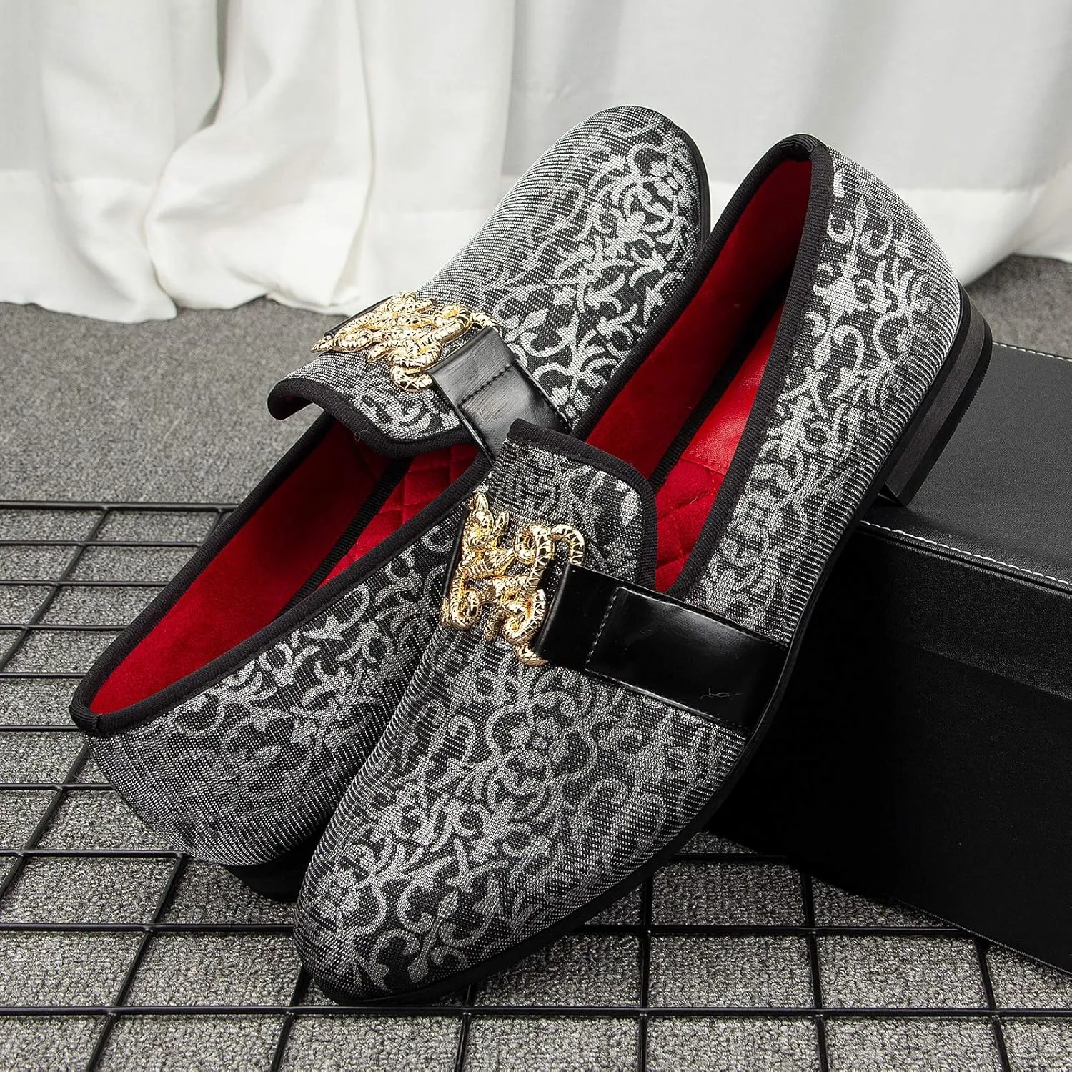 Meijiana Men's Fashion Classic Loafers Luxury Loafer Shoes and Weeding Dress Shoes for Men