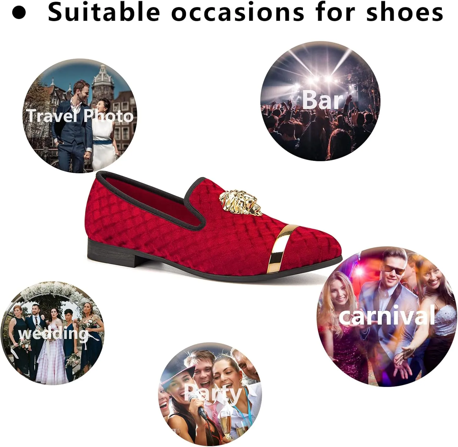 Meijiana Men's Loafers Lightweight Slip-On Moccasins Stylish Dress Shoes Breathable Tassels Loafers