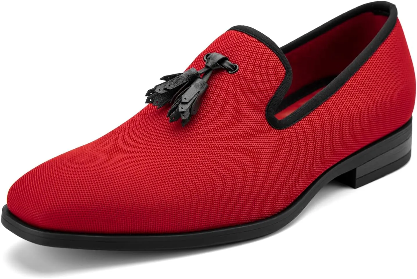 Meijiana Men's Loafers Lightweight Slip-On Moccasins Stylish Dress Shoes Breathable Tassels Loafers