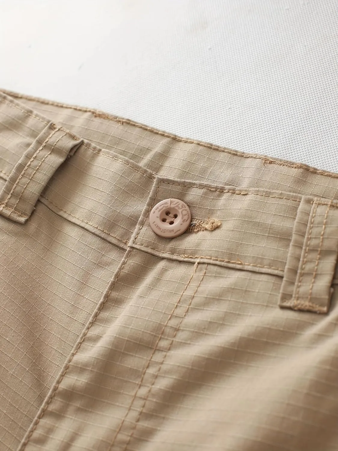 Men's Camo Cargo Work Pants Ripstop Lightweight Wild Army Military BDU Outdoor Trousers with 8 Pocktets (No Belt)