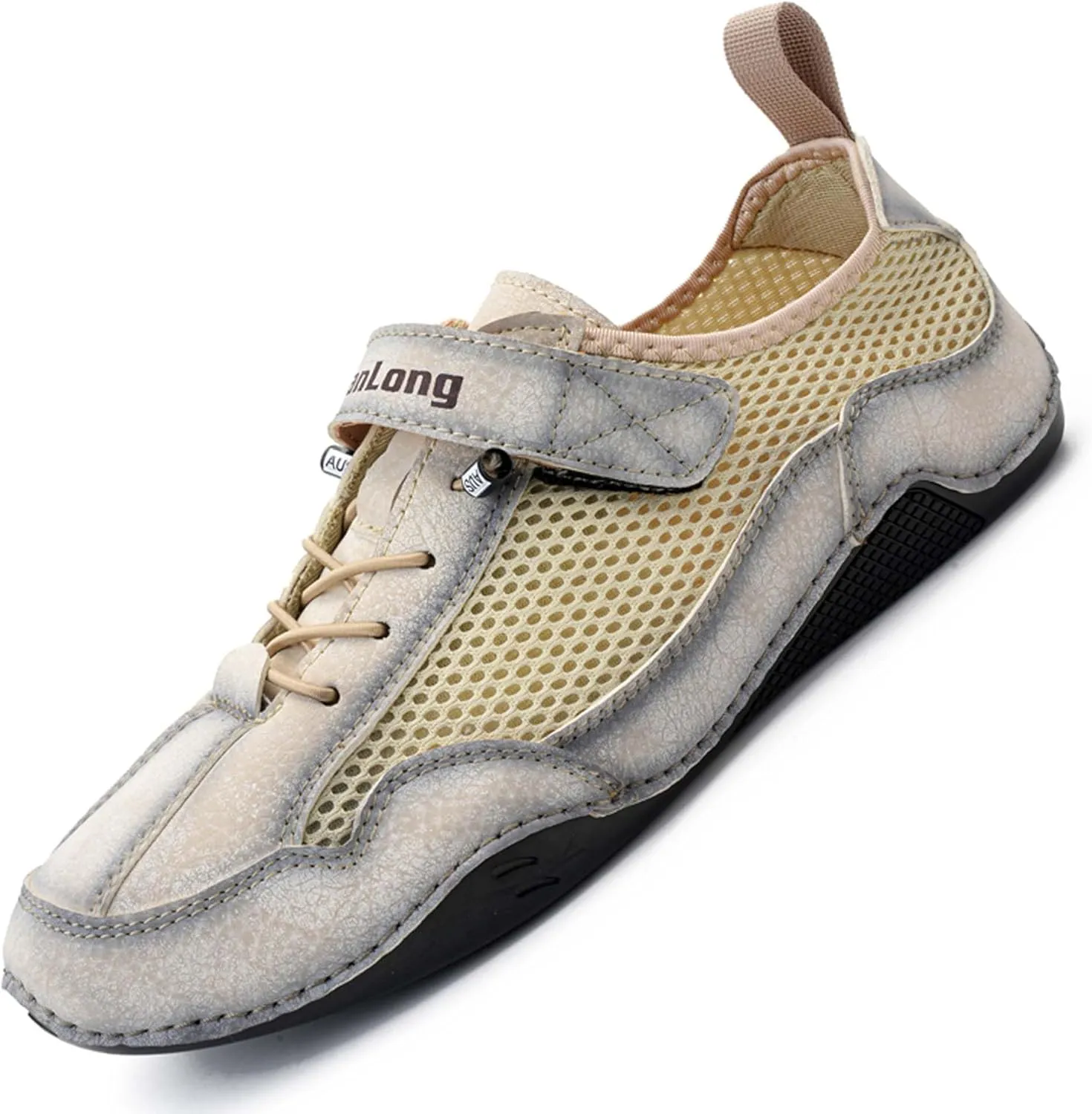 Men's Casual Sports Hiking Shoes Breathable Mesh Running Sneakers-Outdoor Anti-slip Climbing Cross-country Camping Shoes-Comfortable Soft-soled Loafers Business Office Shoes