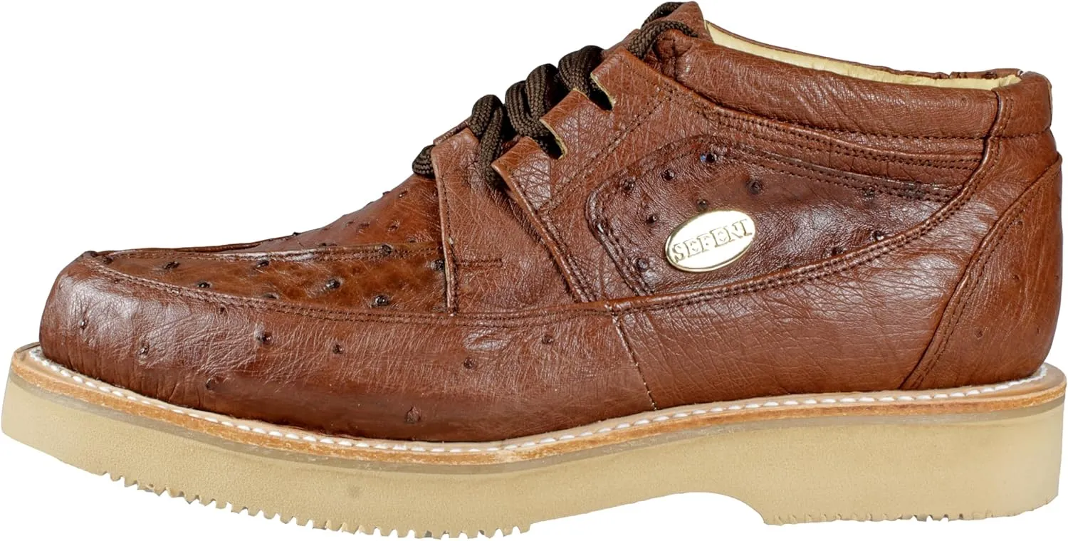Men's Exotic Leather Shoes Authentic Full Ostrich Skin Zapato Casual Avestruz