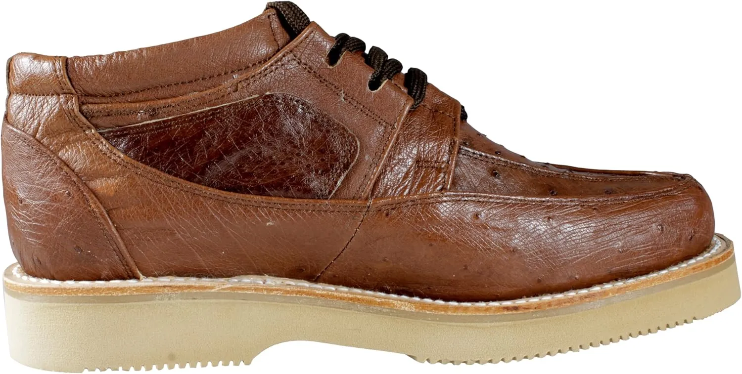 Men's Exotic Leather Shoes Authentic Full Ostrich Skin Zapato Casual Avestruz