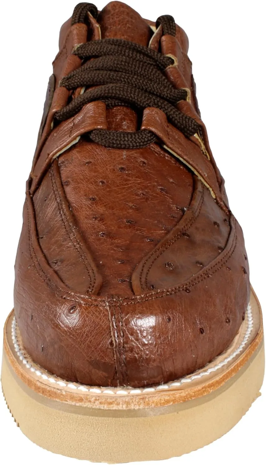 Men's Exotic Leather Shoes Authentic Full Ostrich Skin Zapato Casual Avestruz