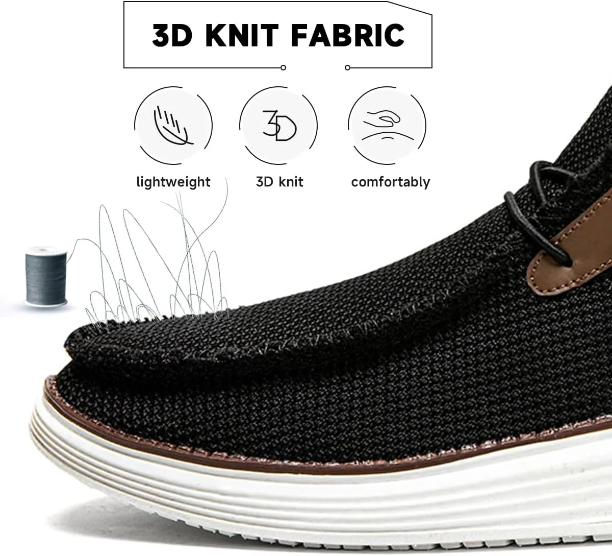 Men's Loafers Slip On Sneakers Boat Walking Fashion Shoes Classcial Comfortable Stylish Lightweight Casual Shoes for Men Non-Slip Durable Home Driving Shoes