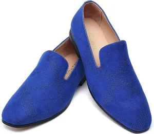 Men's Orange Loafers, Casual Slip-On Shoes, Mesh Upper & Insole, Round Toe, Moderate Cushioning, Spring/Summer