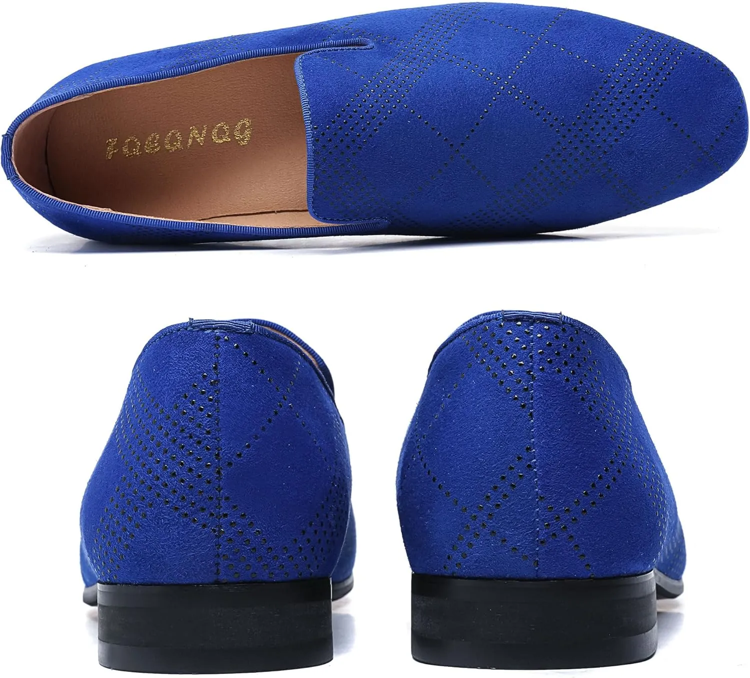 Men's Orange Loafers, Casual Slip-On Shoes, Mesh Upper & Insole, Round Toe, Moderate Cushioning, Spring/Summer