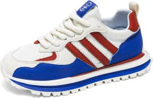 Men’s Retro Jogger Sneakers, Fashion Mesh Suede Trainers, Vintage Street Running Shoes, Iconic Triple Stripe Detailing