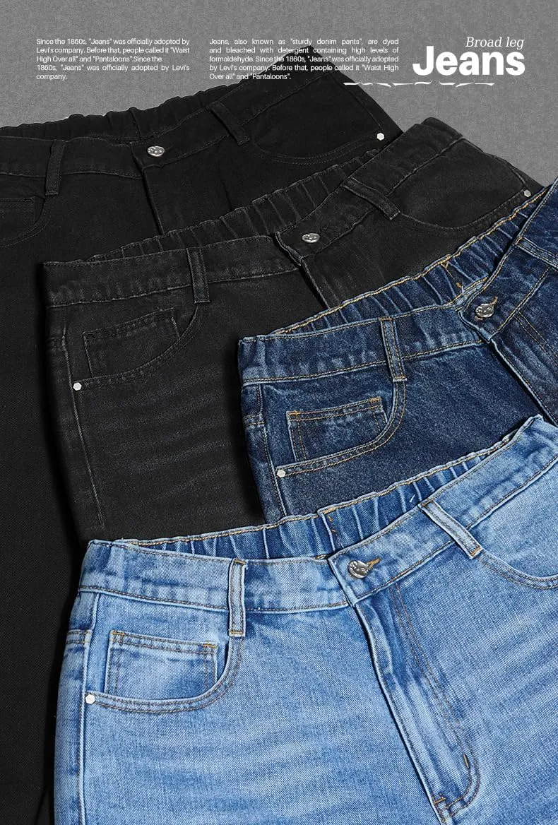 Mens Straight Leg Jeans Y2k Baggy Skater Jeans Joggers Vintage Denim Pants for Men