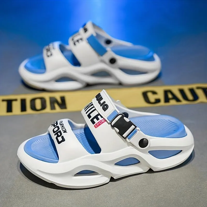 Men's Stylish Summer Slide Sandals Casual clogs for Outdoor Beach Shoes Comfortable EVA Sole