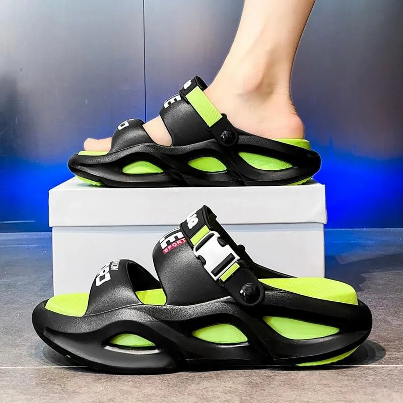 Men's Stylish Summer Slide Sandals Casual clogs for Outdoor Beach Shoes Comfortable EVA Sole
