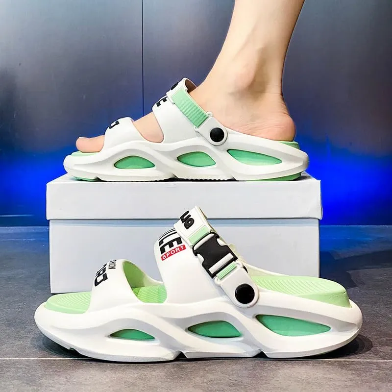 Men's Stylish Summer Slide Sandals Casual clogs for Outdoor Beach Shoes Comfortable EVA Sole
