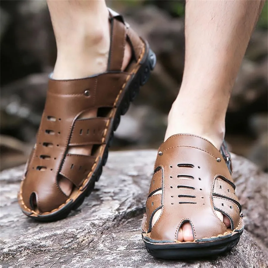 Men's Summer Breathable and Anti-Slip Large-Sized Lazy Shoes for Outdoor use on The Beach