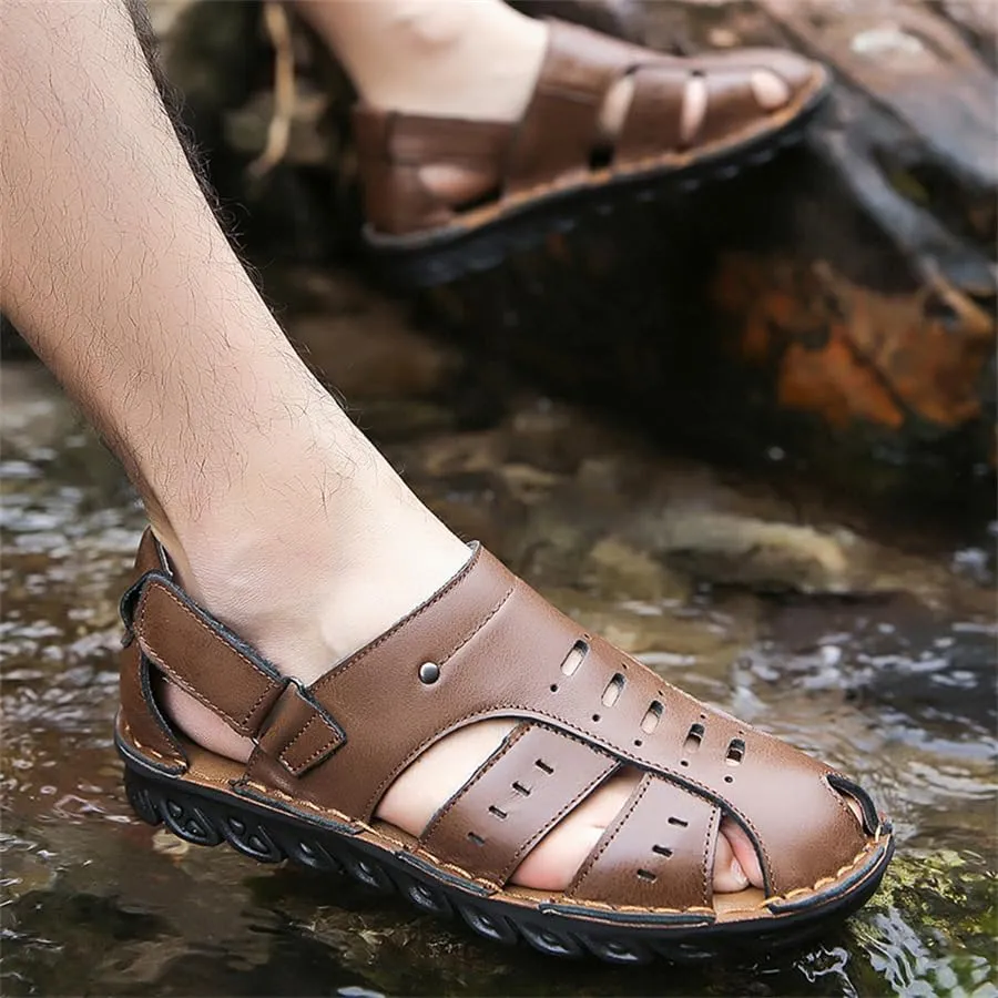Men's Summer Breathable and Anti-Slip Large-Sized Lazy Shoes for Outdoor use on The Beach