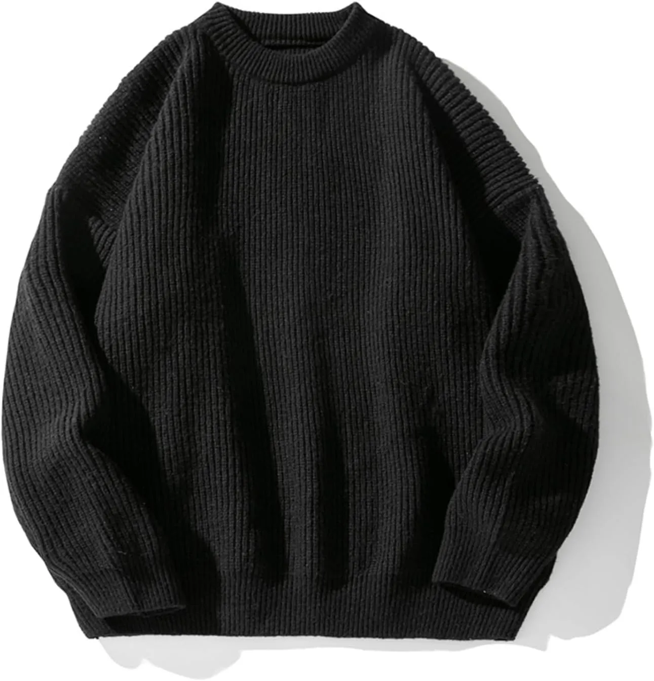 Men's Vintage Grandpa Aesthetic Sweaters Crewneck Knitted Sweatshirt Pullovers Y2K Grunge Clothing Korean Streetwear